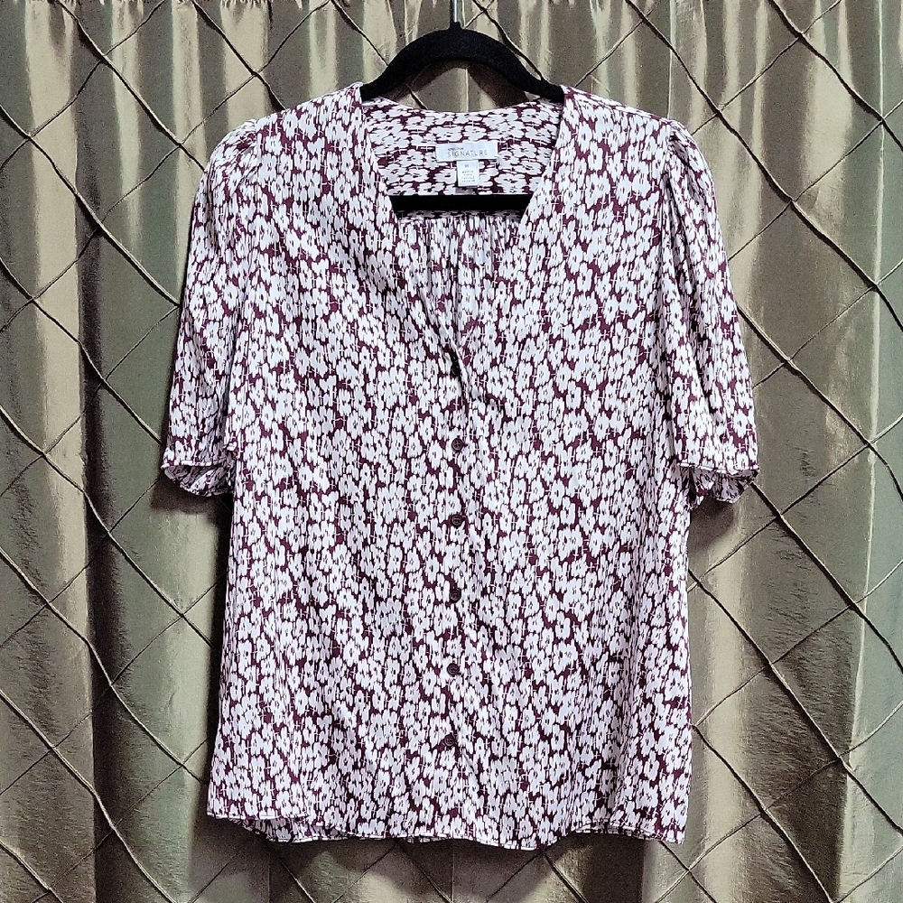 EUC- Nordstrom Signature Stretch Silk Blouse